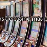 Juegos populares casino